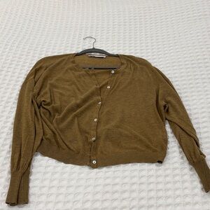 Zara Camel Knit Cardigan